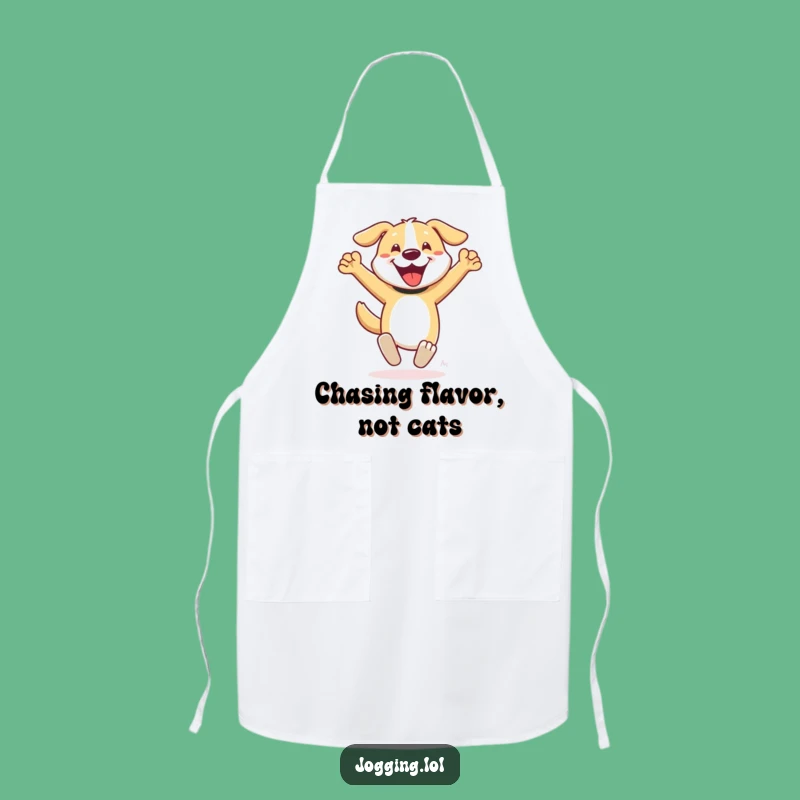 Funny Dog Apron - Enthusiastic Chef's Kitchen Gift for Humorous Cooks