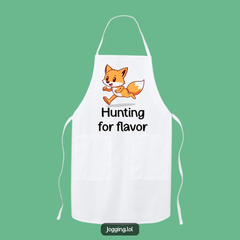 Funny Fox Runner Apron: Sly Chef Kitchen Gift, Great Present