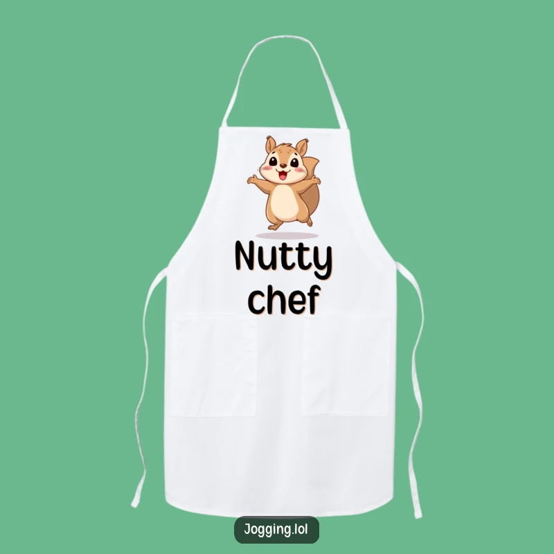 Funny Squirrel Apron - Bouncy Chef Rodent Kitchen Gift
