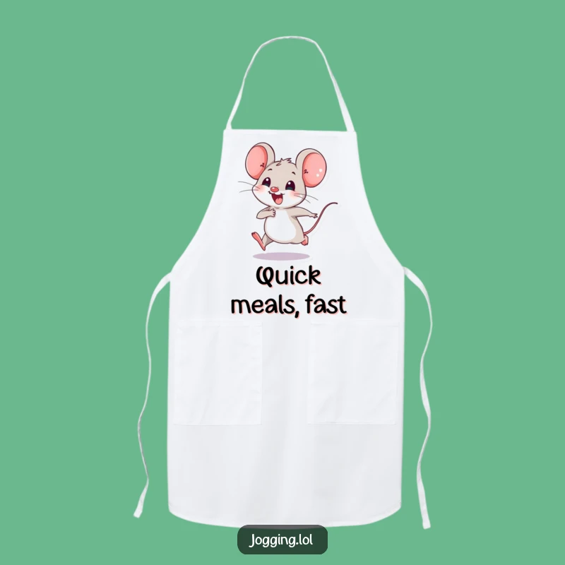Funny Mouse Apron - Joyful Tiny Legs Speedster Chef Gift