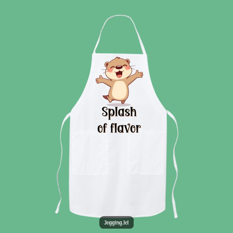 Funny Otter Bound Apron: Chef Otter's Joyful Kitchen, Fun Gift!