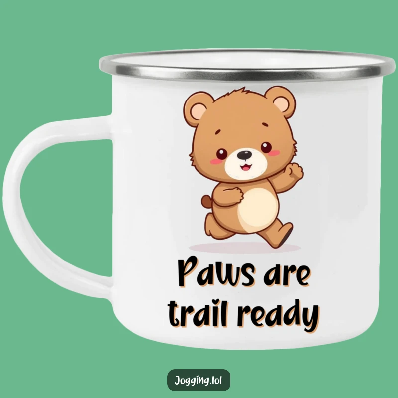 Funny Curious Bear Cub Camping Mug: Adventure Fuel for the Hesitant