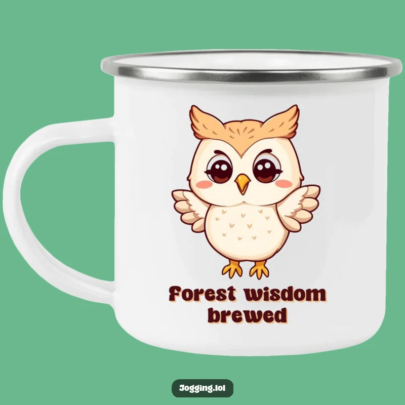 Funny Owl Flapping Camping Mug - Durable Character Cup for Outdoor Wisdom