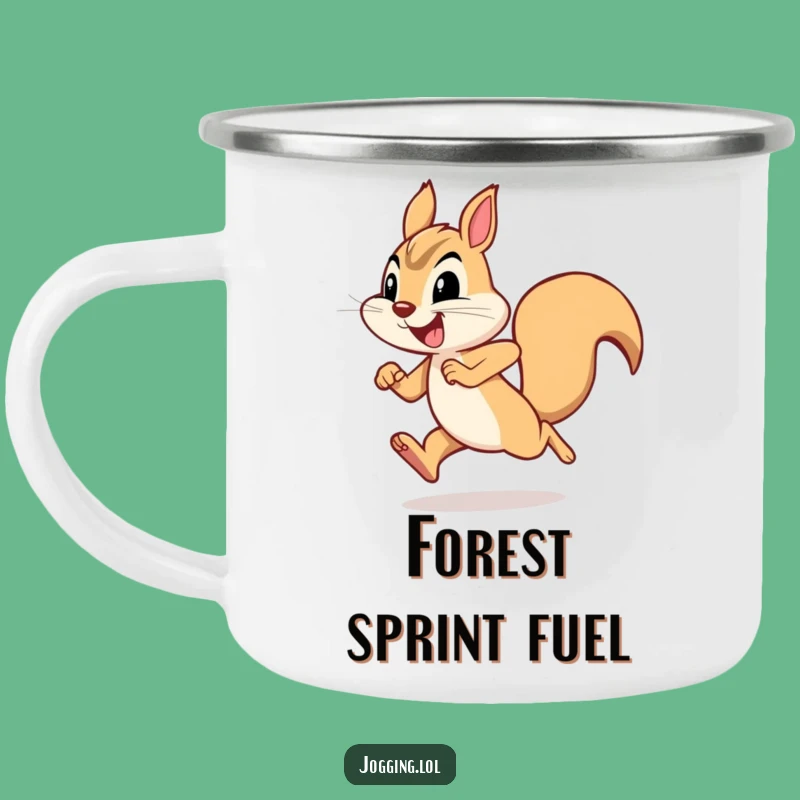 Funny Squirrel Camping Mug: Adventure Ready with Humorous Zest!