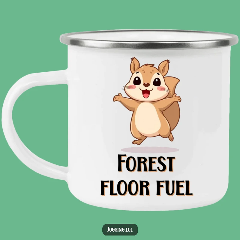 Funny Squirrel Camping Mug - Bouncy Rodent Outdoor Gift