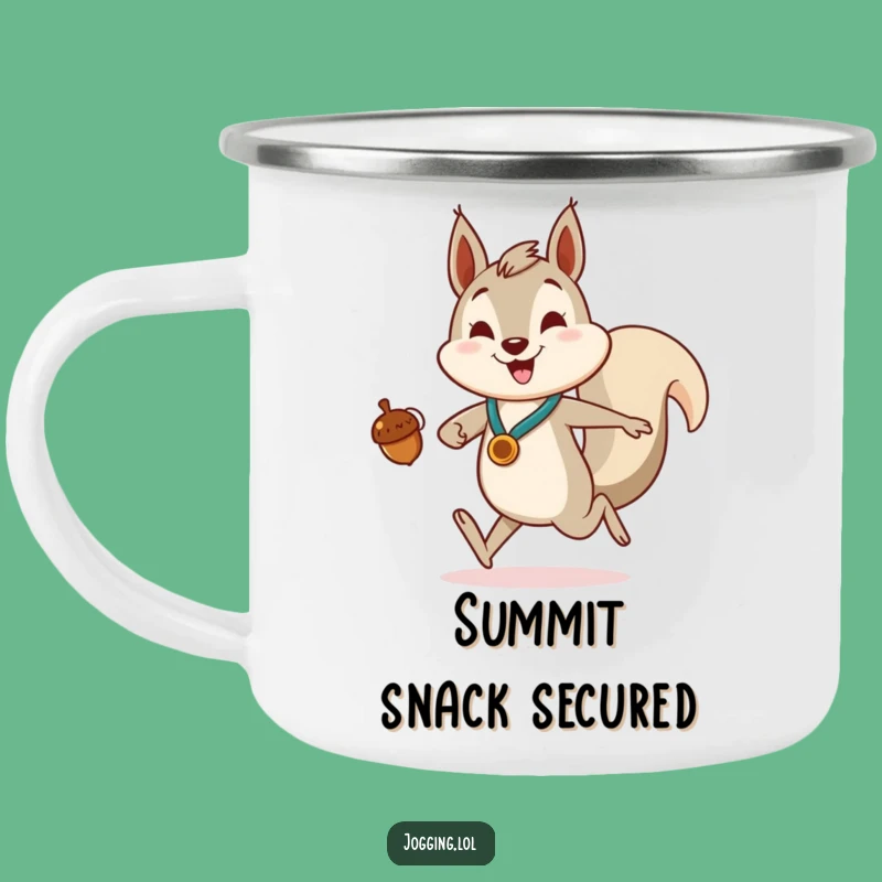 Funny Squirrel Camping Mug - Enthusiastic Acorn Hunter Gift