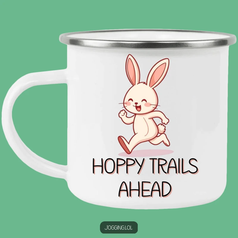 Funny Bunny Hop Camping Mug: Adventure Fuel for Happy Campers!