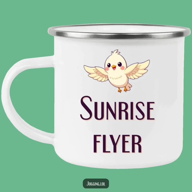 Funny Bird Camping Mug: Adventure Ready with Humorous Freedom!