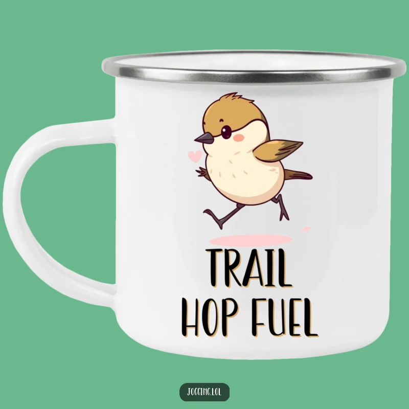 Funny Chickadee Camping Mug - Determined Bird Outdoor Gift