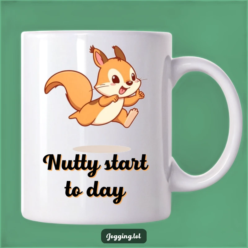 Funny Squirrel Sprinter Mug: Playful Nutty Runner Gift, Great Mug