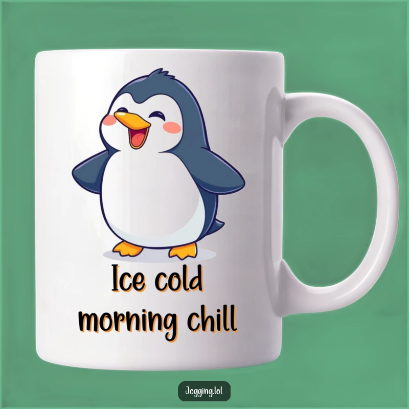 Funny Penguin Sliding Mug - Hilarious Character Gift for Penguin Lovers