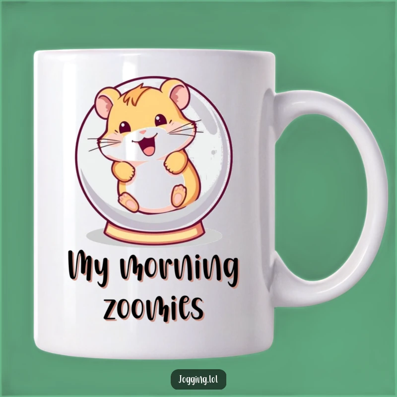 Funny Hamster Ball Mug - Playful Rolling Hamster Gift Idea