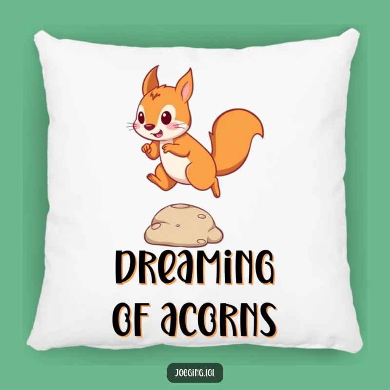 Funny Squirrel Jumper Pillow: Playful Squirrel Leaping Cushion for Cozy Fun