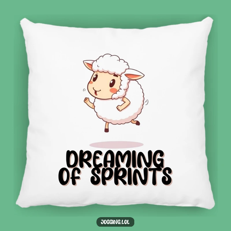 Funny Sheep Jogging Pillow: Comfy and Hilarious Happy Ewe Decor Gift