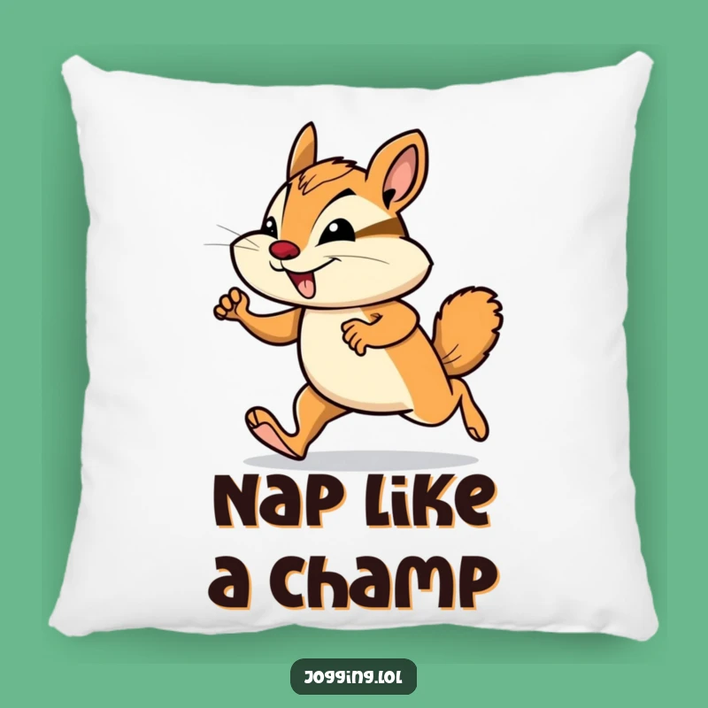 Funny Chipmunk Jogging Pillow: Add Comfy Humor to Your Favorite Spot!