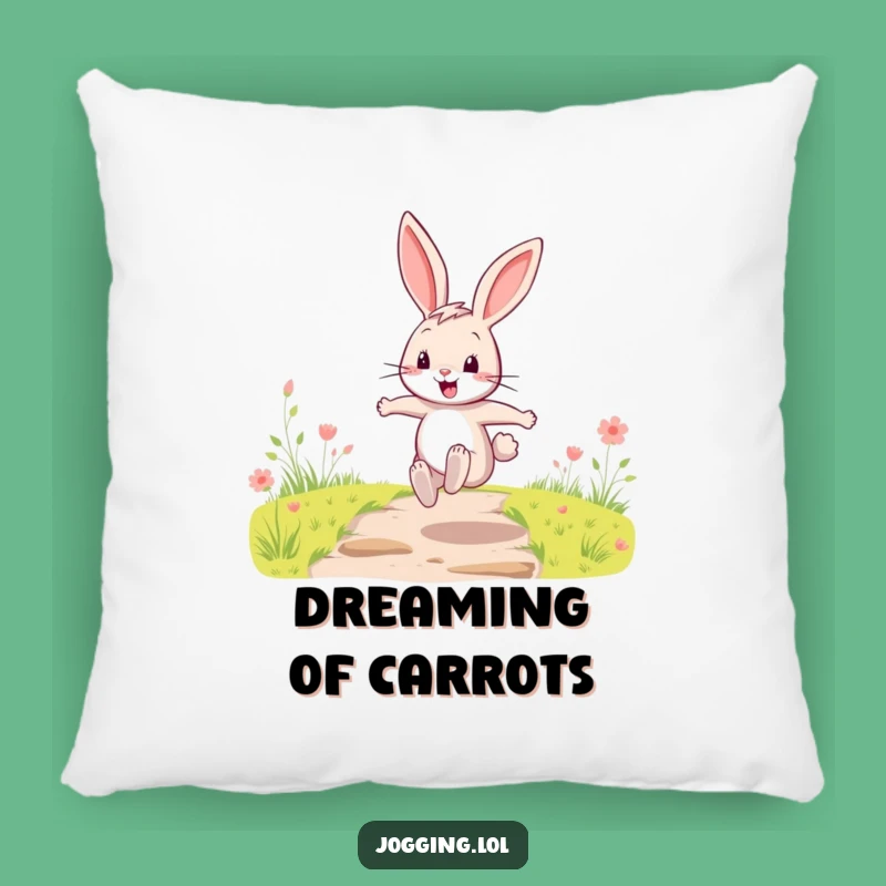 Funny Happy Rabbit Pillow - Cozy Cartoon Character Comfort Gift