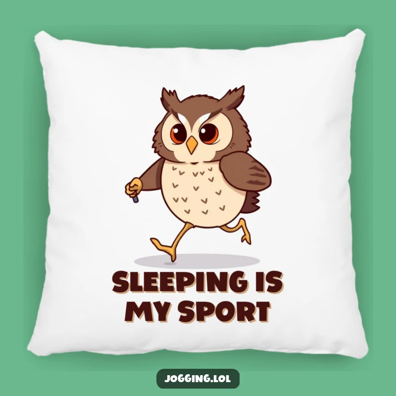 Funny Owl Jogging Pillow: Comfy and Hilarious Birdy Decor Gift