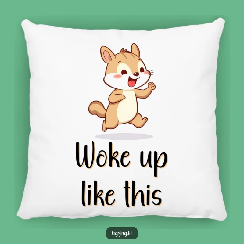 Funny Squirrel Jogging Pillow - Arm Pumping Comfort & Humor Gift