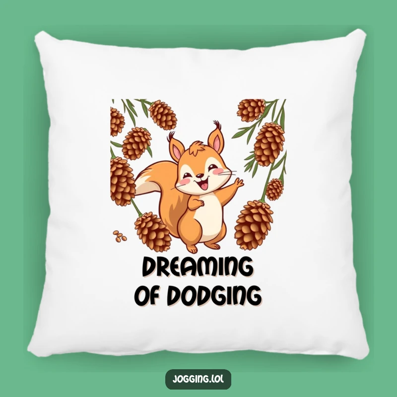 Funny Squirrel Pillow - Jovial Weaver's Comfy Cushion Gift