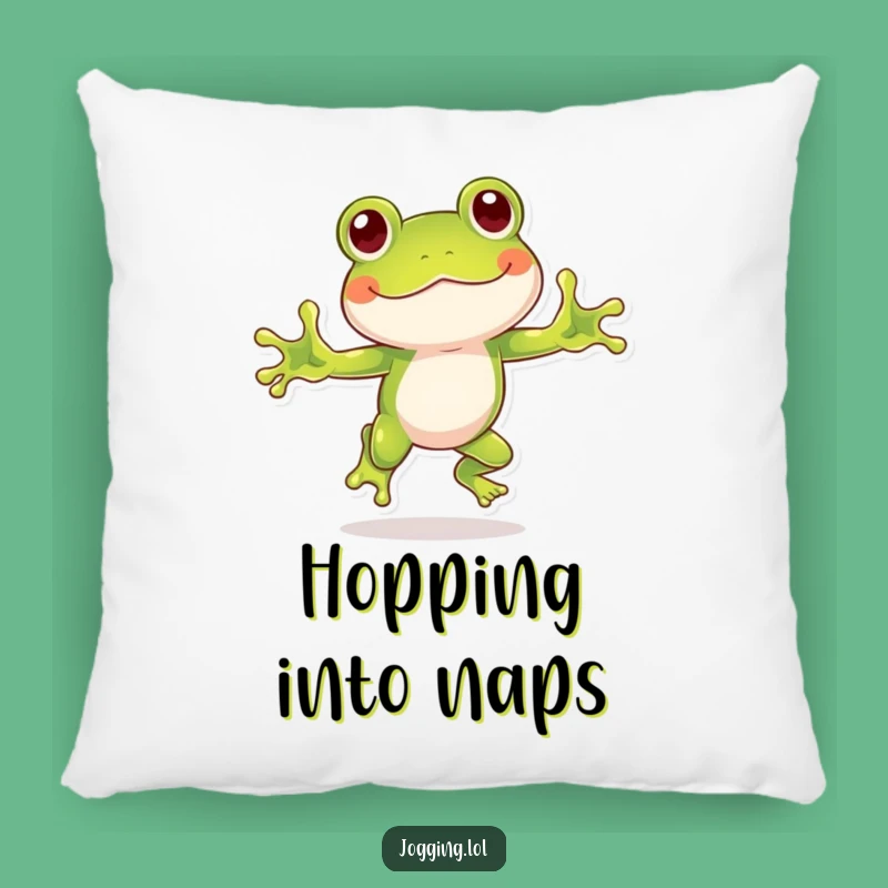 Funny Frog Pillow: Cozy Comfort with a Playful Hopping Touch