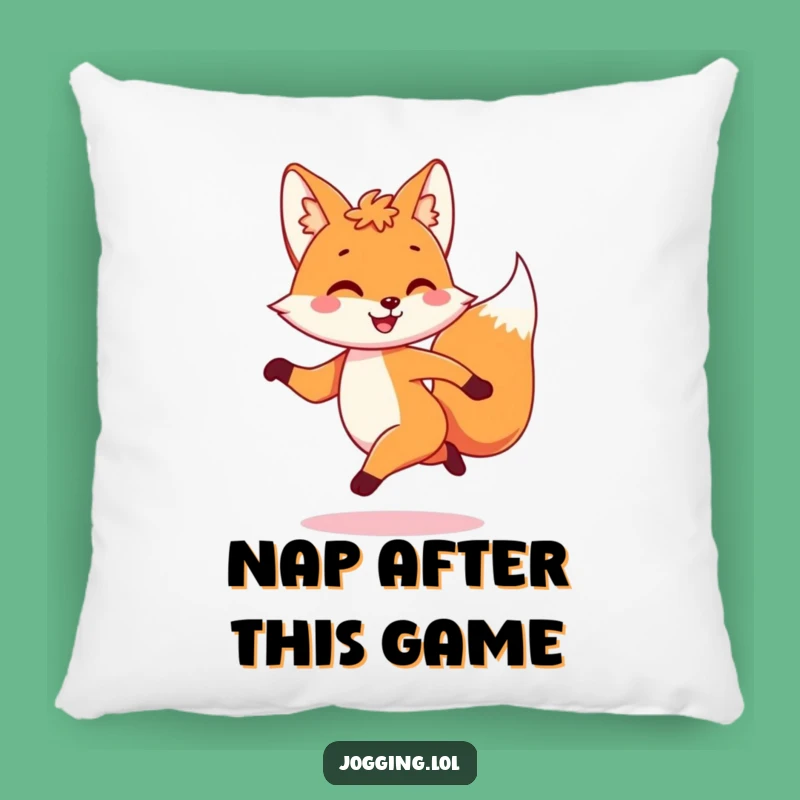 Funny Fox Jogger Pillow: Playful Comfort for Lively Homes
