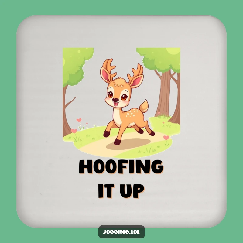 Funny Smiling Deer Coaster - Eager Bounding Table Protection Gift