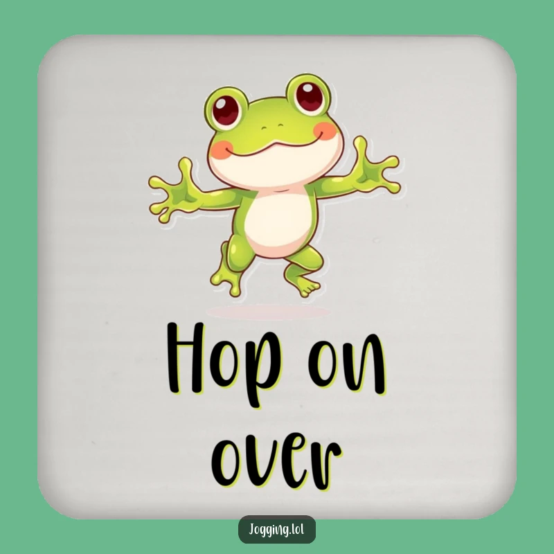 Funny Frog Coaster Set: Protect Surfaces with Playful & Hopping Style!