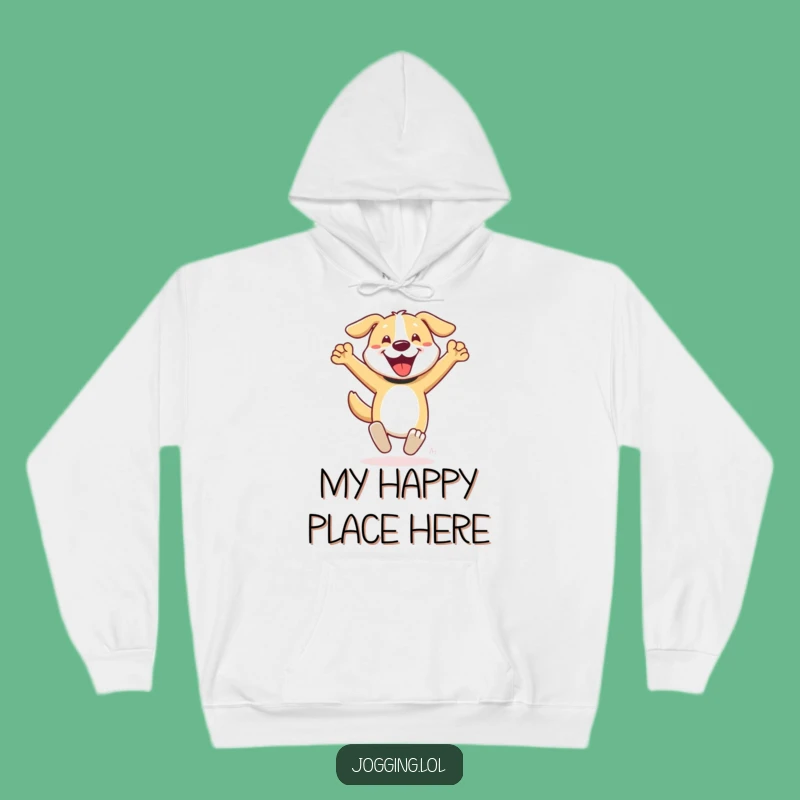 Funny Dog Hoodie - Enthusiastic Runner's Cozy and Humorous Gift