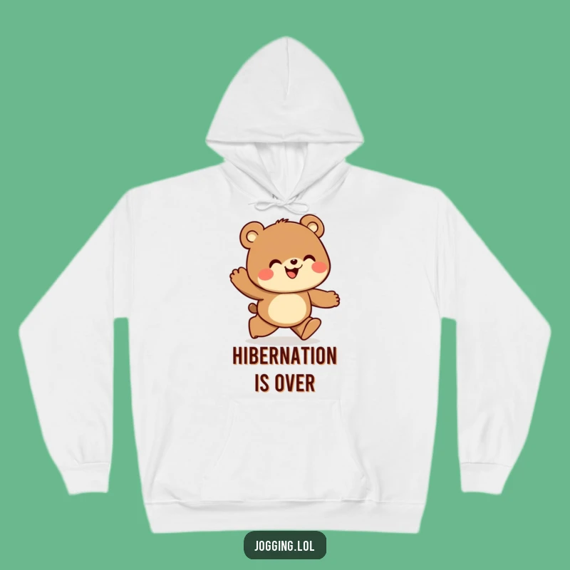 Funny Bear Jogger Hoodie: Cozy & Curious Explorer Sweatshirt Gift