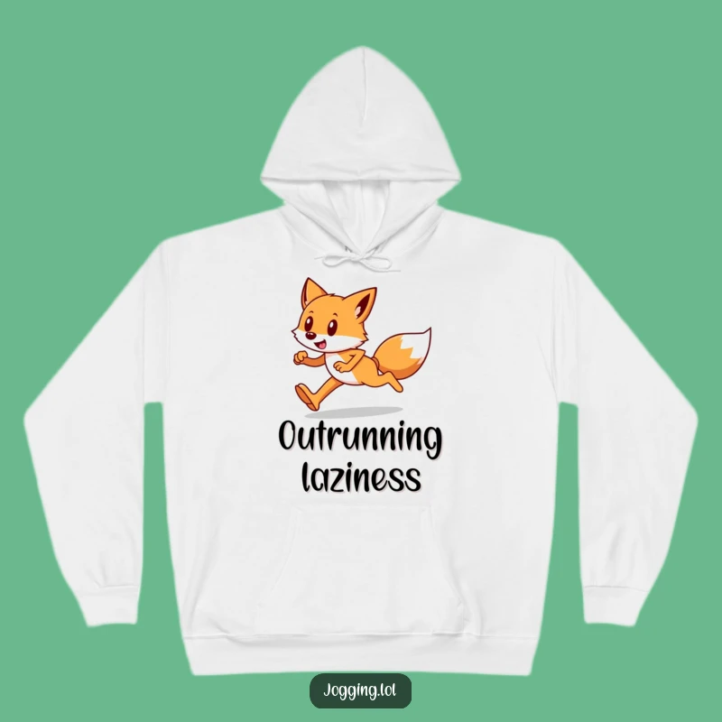 Funny Fox Runner Hoodie: Cozy & Sly Jogger Sweatshirt Gift