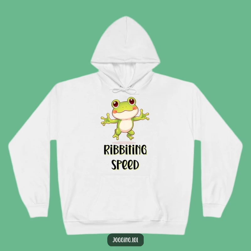 Funny Frog Hoodie: Cozy Up and Hop with this Enthusiastic Character