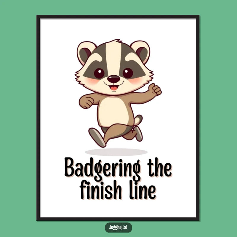 Funny Free Printable Badger Art: Downloadable Decor for Active Lifestyles & Playful Spaces!
