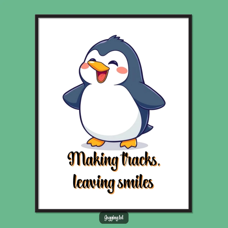 Free Printable Penguin Wall Art: Hilarious Sliding Penguin Art for Your Home