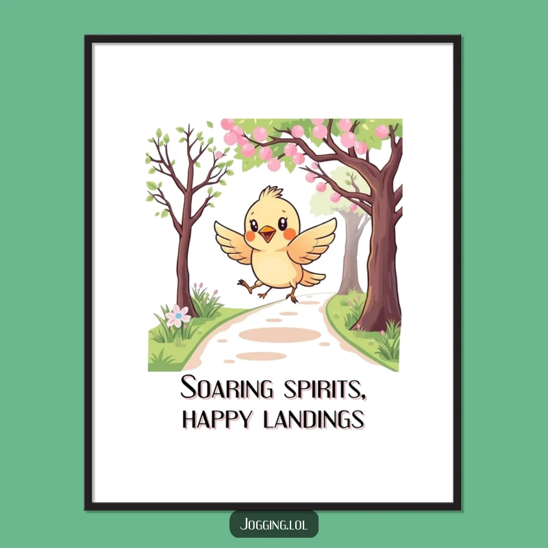 Free Printable Wall Art: Bird's Flight, Playful Downloadable Decor for Your Home