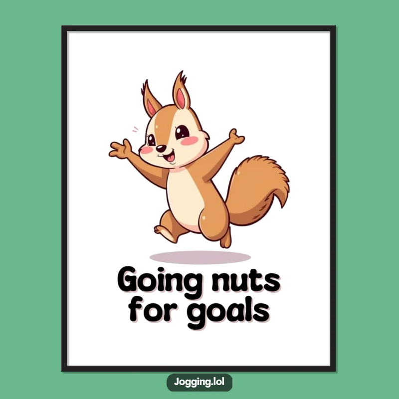 Free Printable Wall Art: Energetic Squirrel Art Downloadable Fun Gift