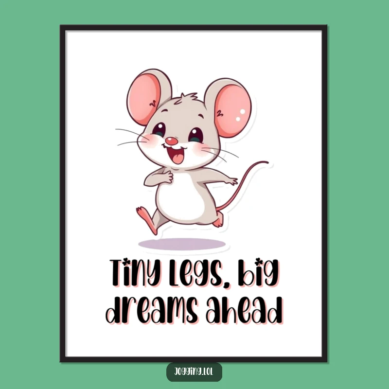 Free Printable Wall Art: Fast Mouse, Fun Downloadable Decor for Whimsical Rooms