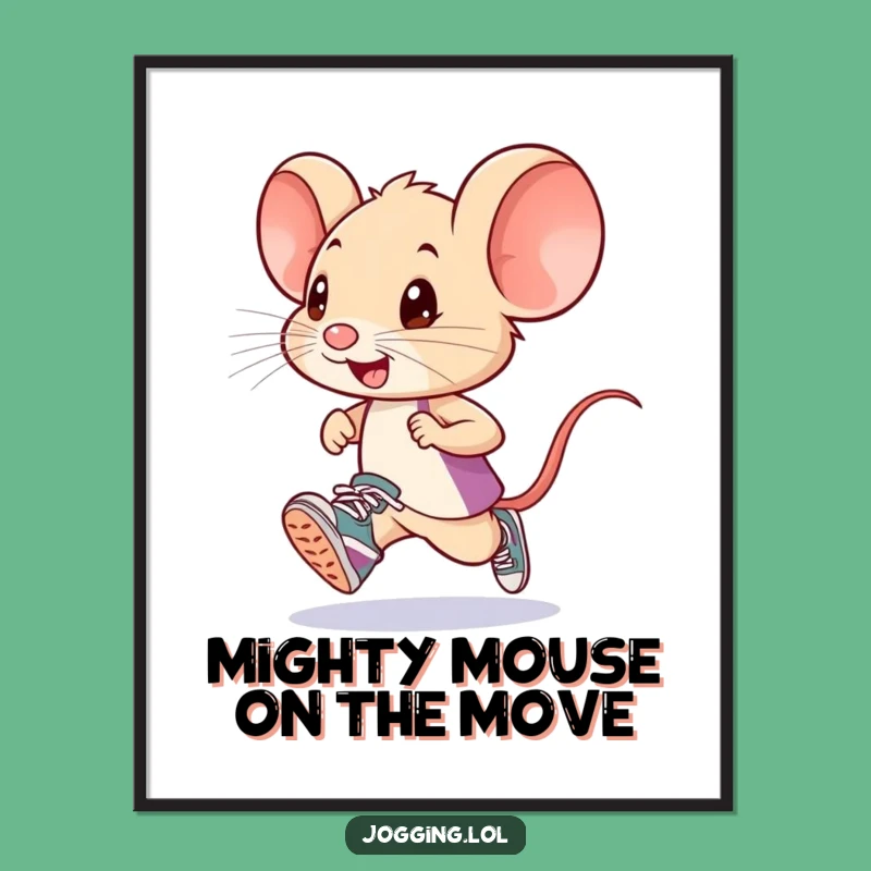 Funny Free Printable Mouse Art: Downloadable Decor for Cozy Corners & Runner's Nooks!