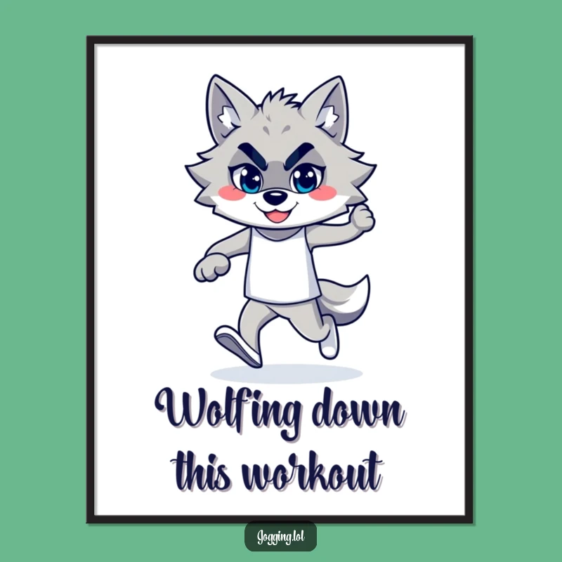 Funny Free Printable Wolf Art: Downloadable Decor for Bold Spaces & Runner's Dens!