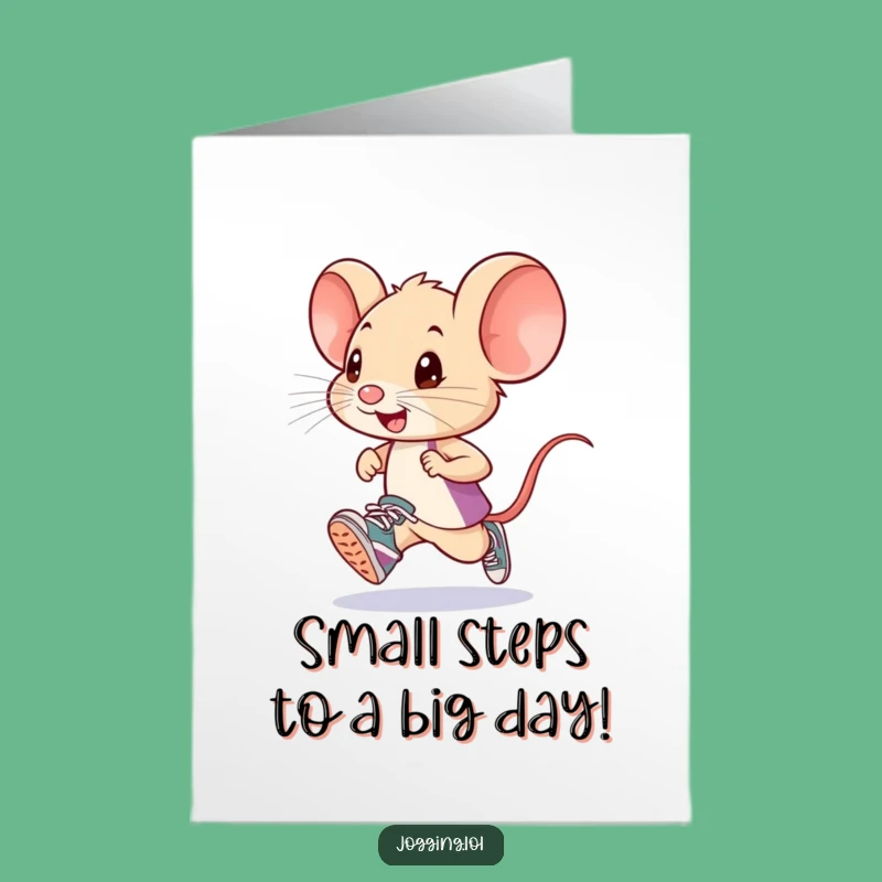 Free Printable Mouse Birthday Card: Funny Downloadable Gift for Tiny Titans & Runners!