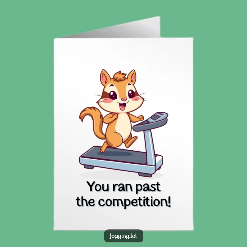 Free Printable Chipmunk Congratulations Card: Hilarious Downloadable Achievement Gift for Speedsters!