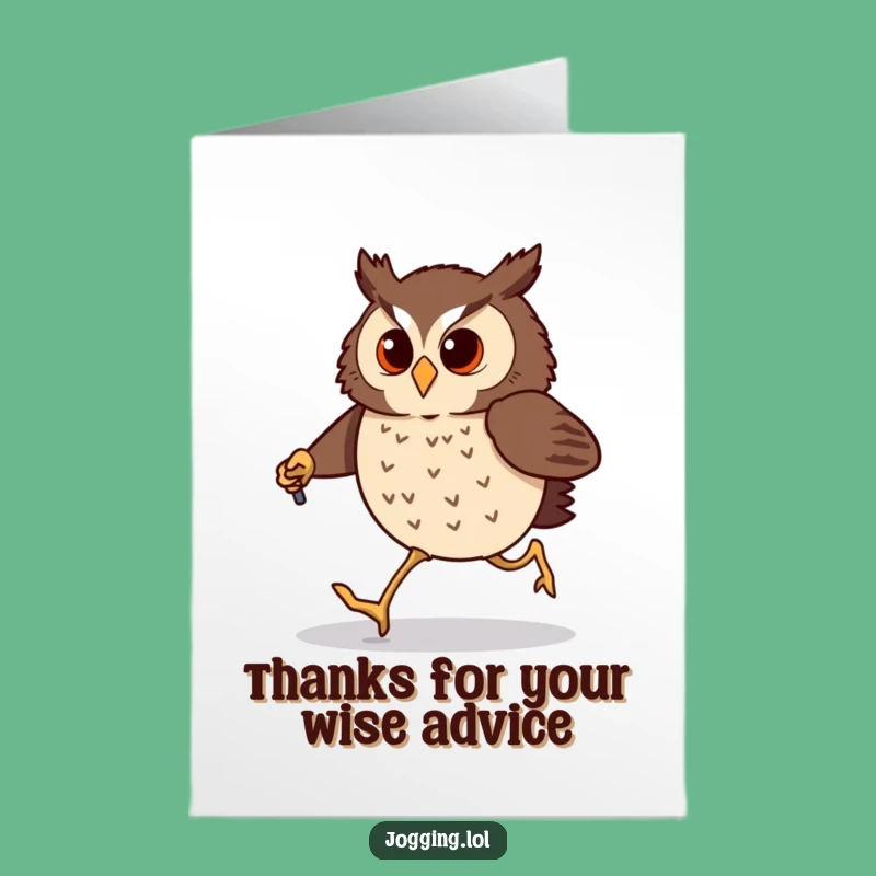 Free Printable Owl Thank You Card: Funny Downloadable Gift for Appreciating Their Efforts