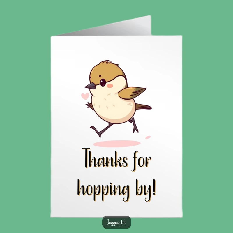 Free Printable Chickadee Thank You Card: Funny Downloadable Gift of Gratitude