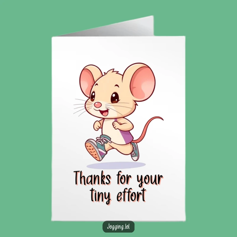 Free Printable Mouse Thank You Card: Funny Downloadable Gift for the Sweetest Thanks!