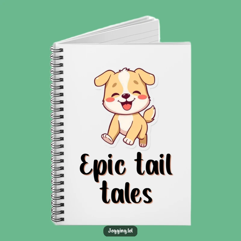 Funny Dog Wagging Notebook - Journal Character Book for Happy Notes