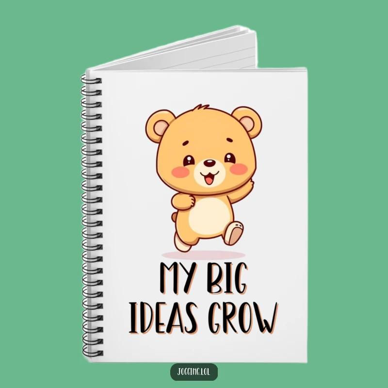 Funny Bear Cub Notebook - Gleeful Bouncer's Journal for Notes and Gifts