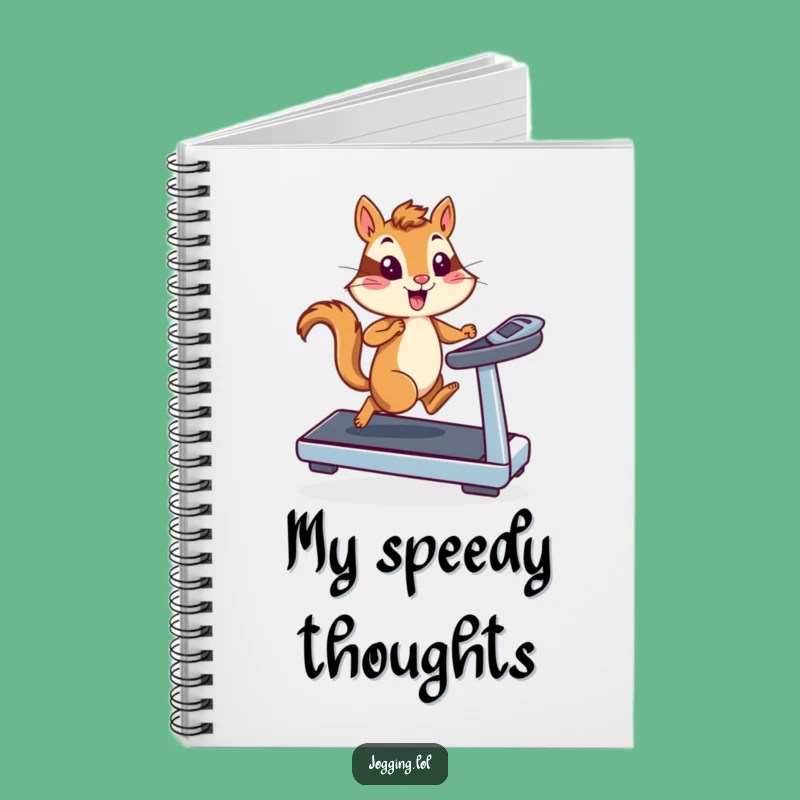 Funny Chipmunk Runner Notebook: Treadmill Speed for Hilarious Notes!