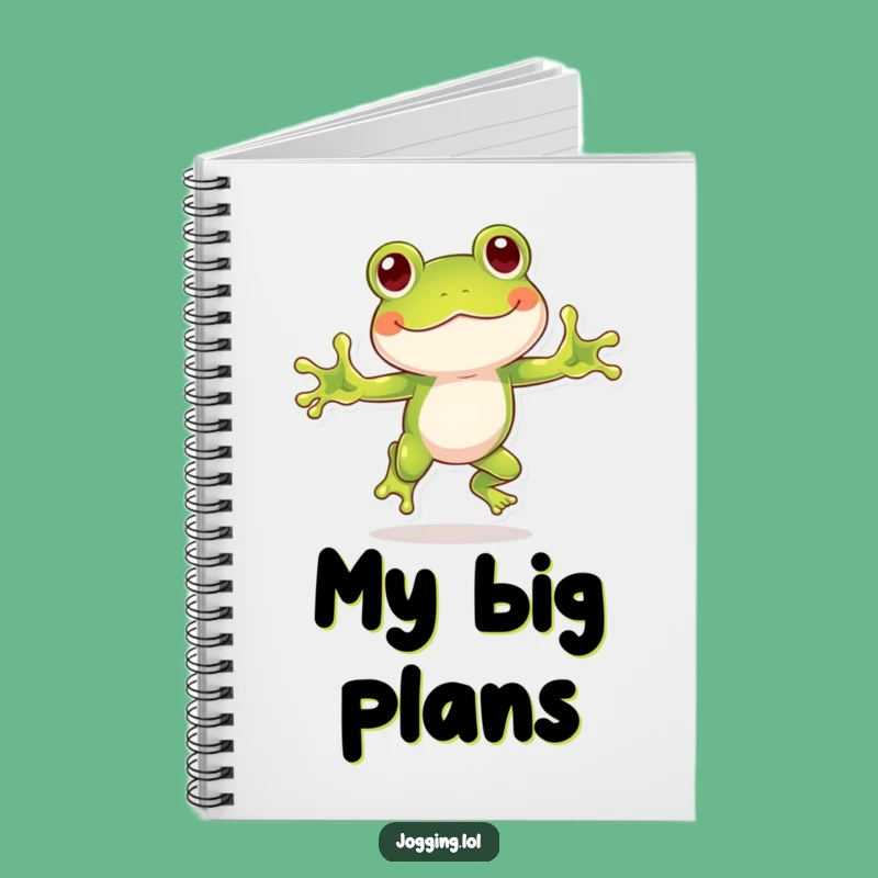 Funny Frog Notebook: Jot Down Ideas with Playful Hopping Flair!