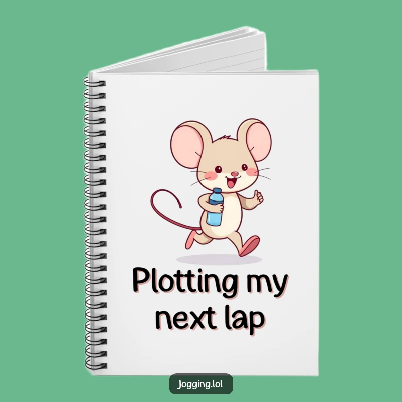 Funny Mouse Jogger Notebook: Cheerful Ideas for Active Minds