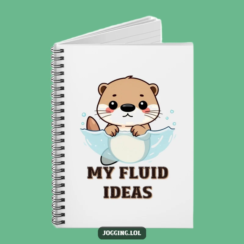 Funny Otter Notebook - Determined Otter Swimmer Journal Gift