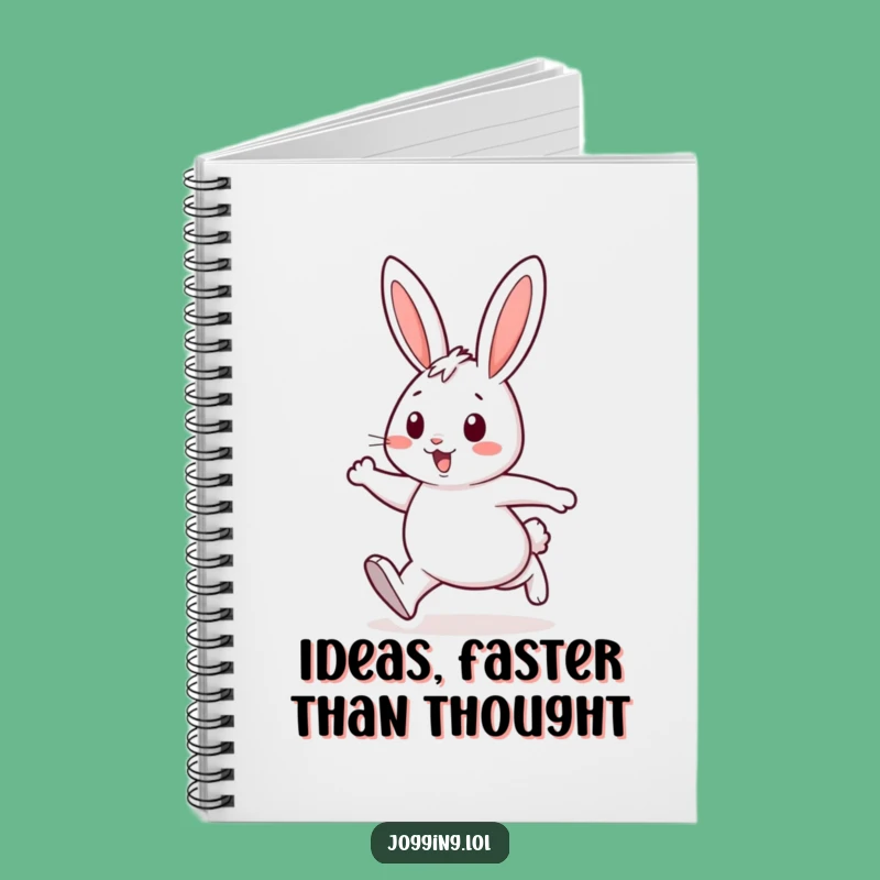 Funny Rabbit Journal - Cheerful Energetic Strides Diary Gift
